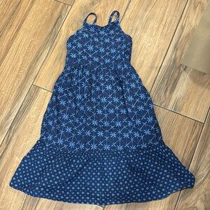 Girls linen cotton summer dress